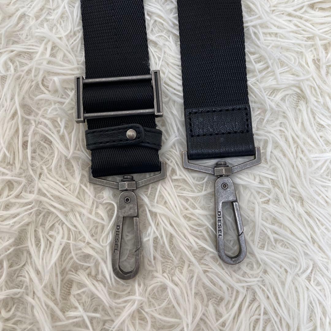 DIESEL✨2way キャンバス&レザー　ボストンバッグ　旅行カバン　大容量