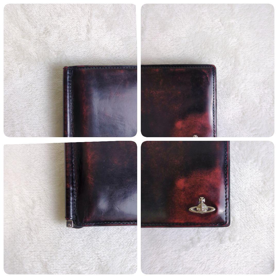 ヴィヴィアンウエストウッド　マネークリップ付き　二つ折り財布