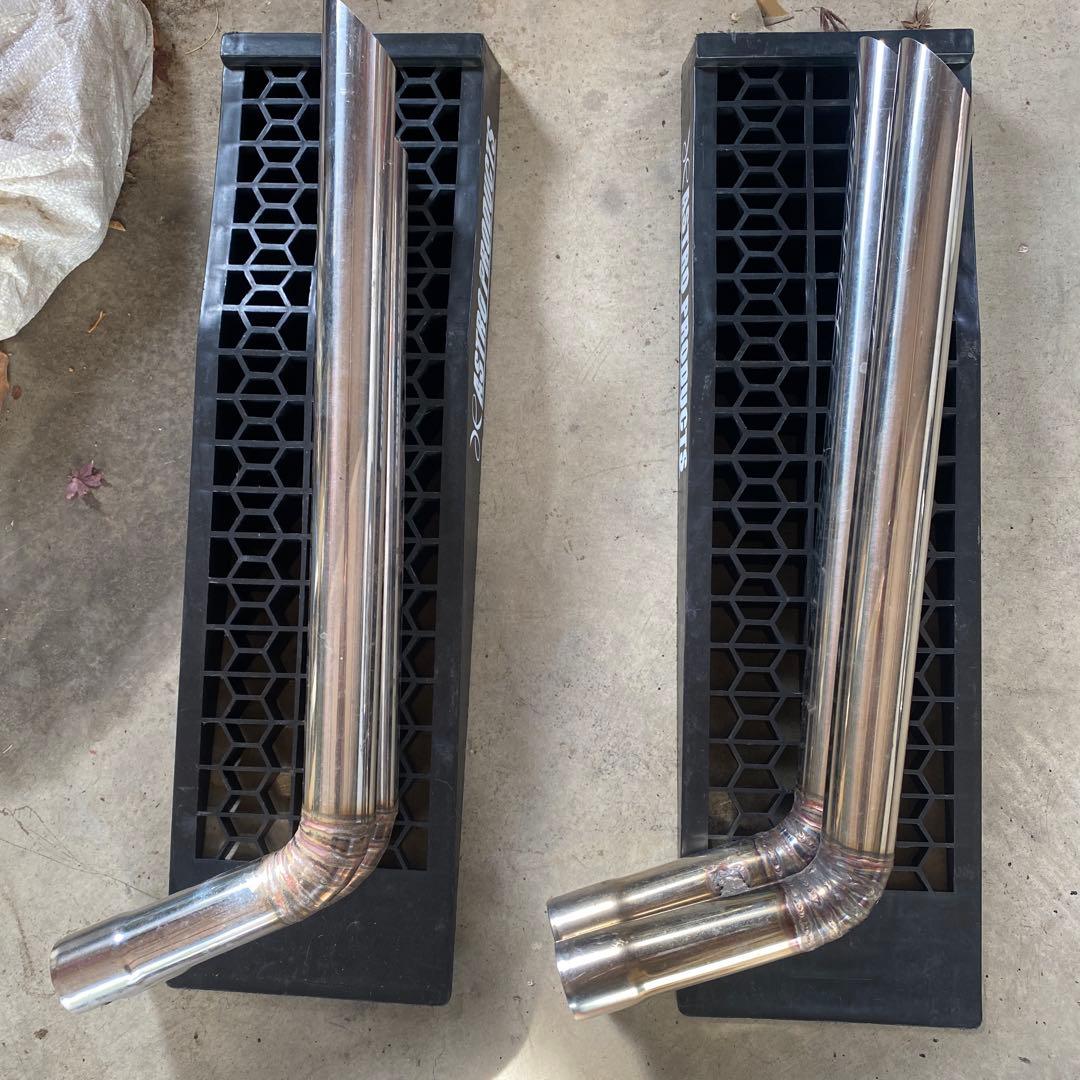 シュンまる 48φ竹槍２本出しマフラー左右セット