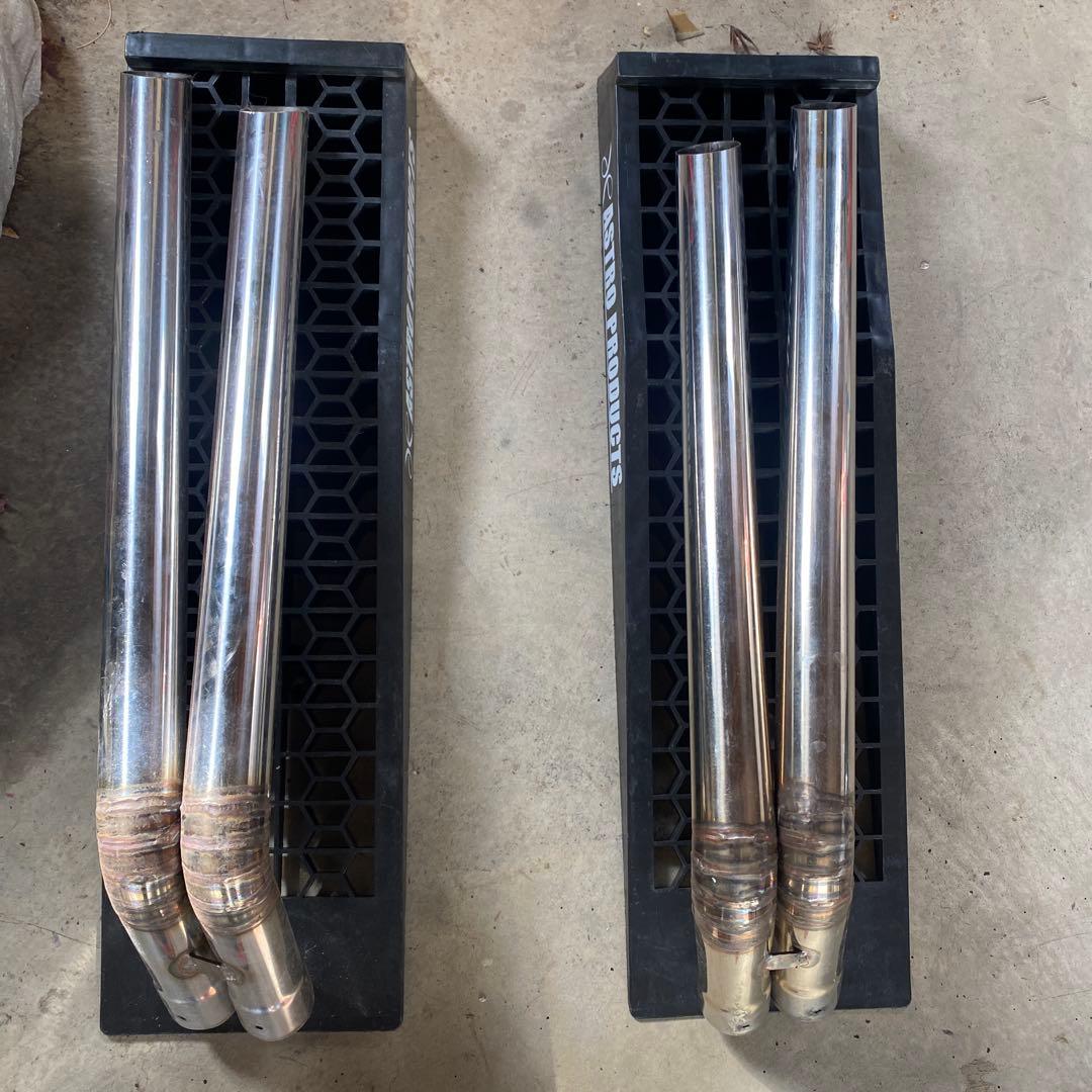 シュンまる 48φ竹槍２本出しマフラー左右セット