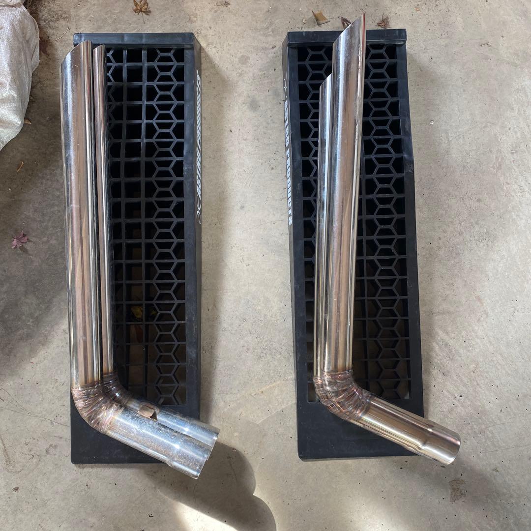 シュンまる 48φ竹槍２本出しマフラー左右セット