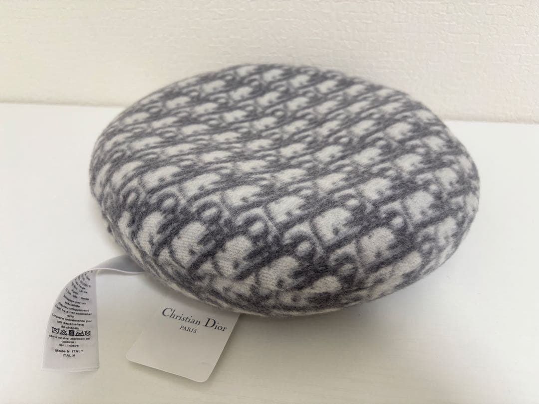 未使用 21aw Christian Dior トロッター柄 ベレー帽 タグ付き