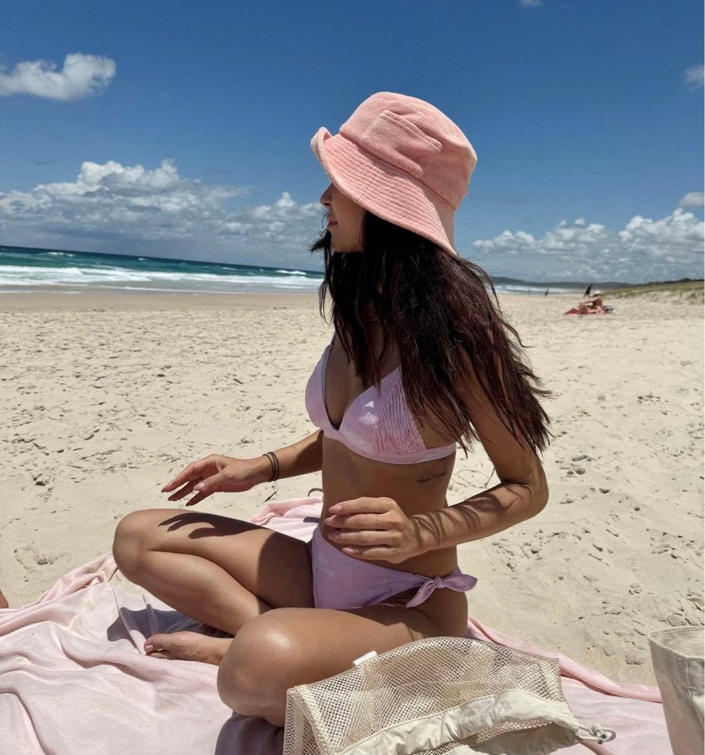 Lack of Color ピンク パイル バケットハットM/L