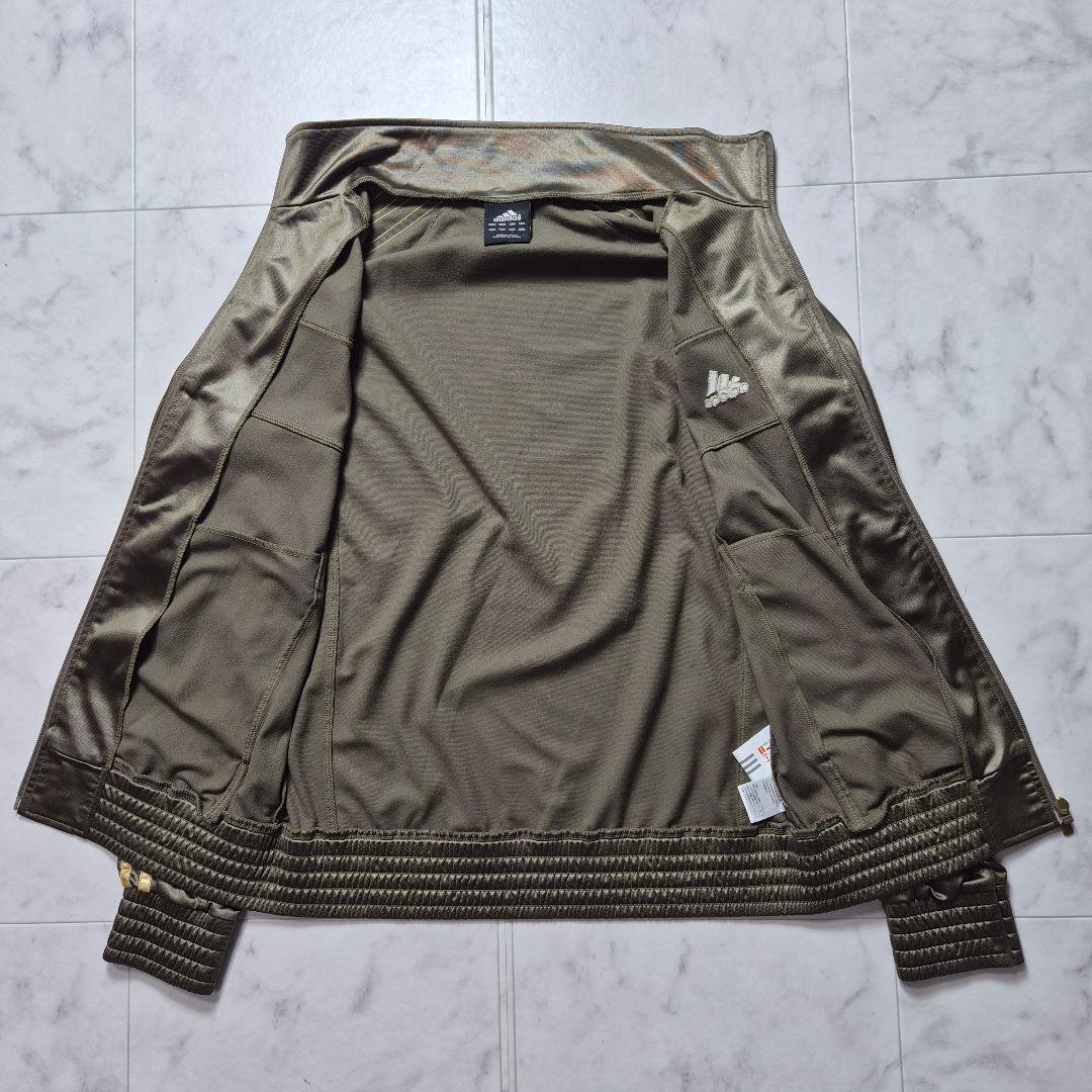adidas コーティングジャージ セットアップ カーキ L