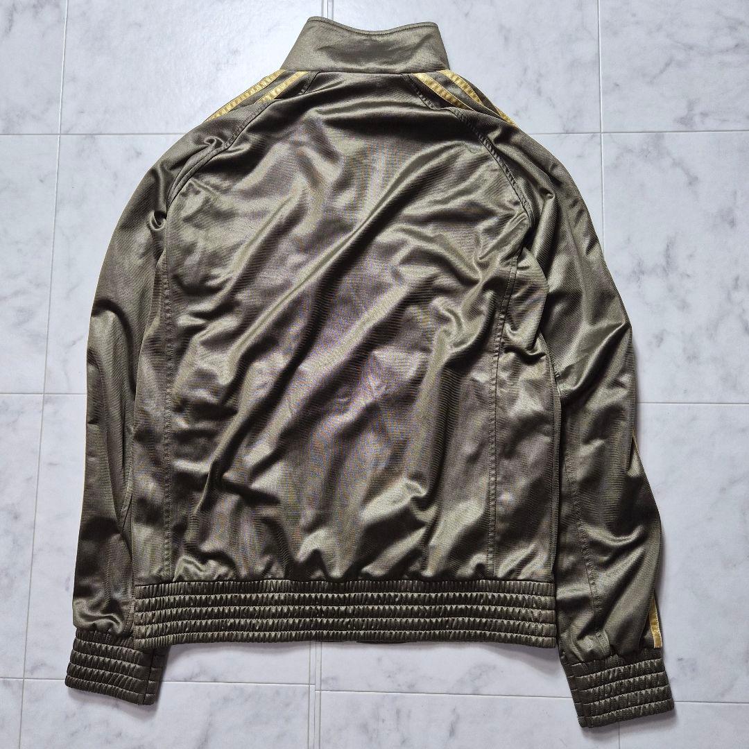 adidas コーティングジャージ セットアップ カーキ L