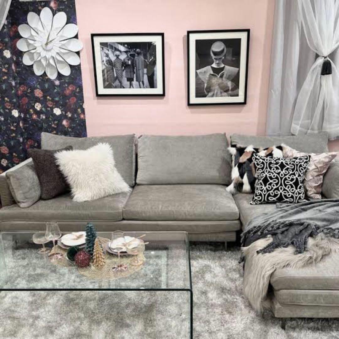 Francfranc フランフラン lavague ガラス コーヒーテーブル