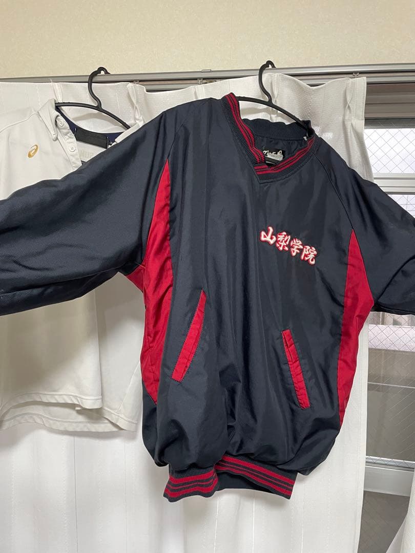 yohei 山梨学院 長袖ジャージ ネイビー/レッド