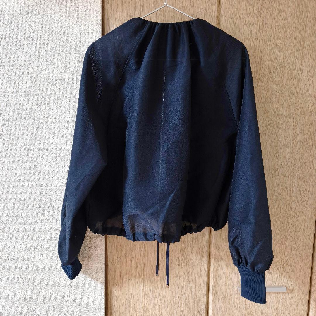 25SS美品　IENA　シアーノーカラーブルゾン　ネイビー　イエナ