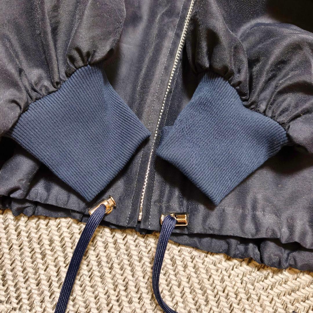 25SS美品　IENA　シアーノーカラーブルゾン　ネイビー　イエナ