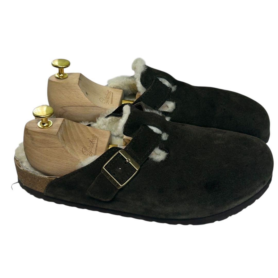 Casper ビルケンシュトック ボストン シアリングムートン ブラウン