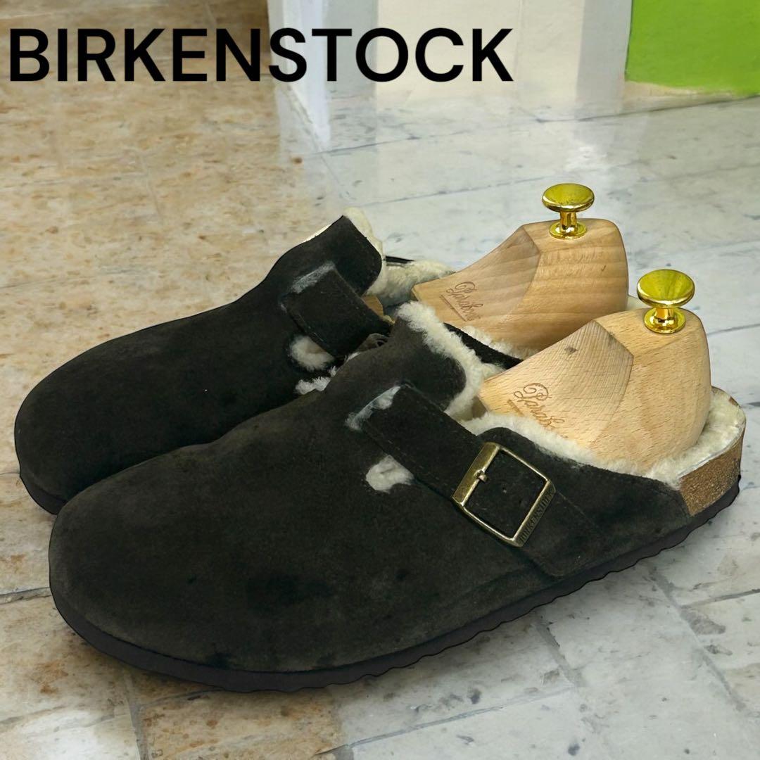 Casper ビルケンシュトック ボストン シアリングムートン ブラウン