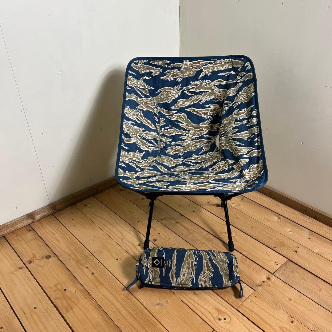 美品◾️Helinox ヘリノックス チェア 迷彩 タイガーカモ アウトドア 椅子