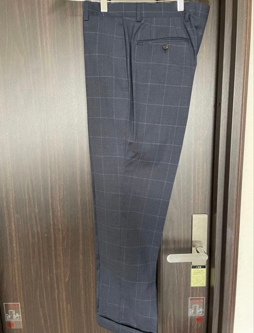 【美品】ユニバーサルランゲージ リングヂャケットスーツ ネイビー メンズ 46