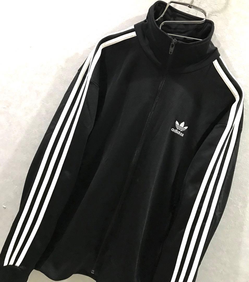adidas ファイヤーバード トラックジャケット 極美品 黒白 L