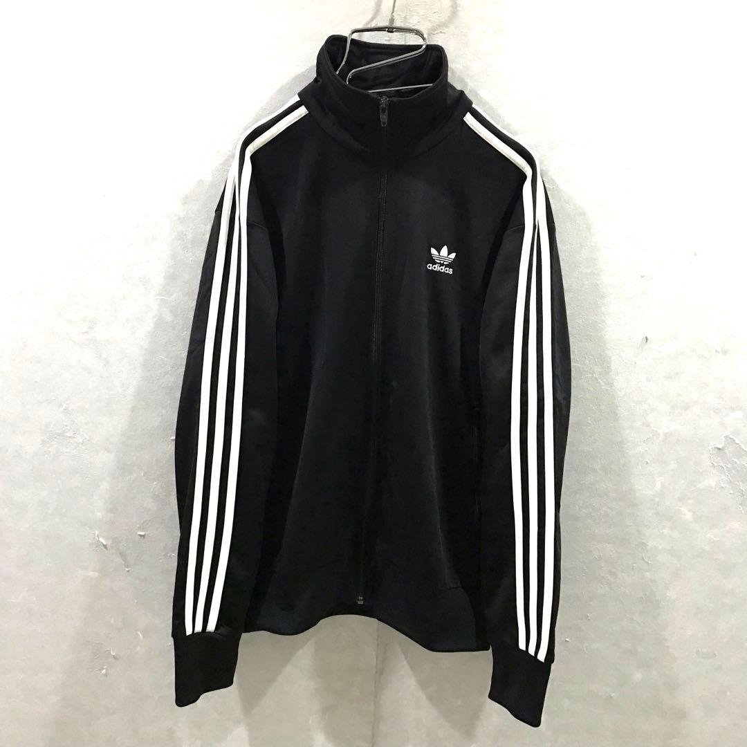 adidas ファイヤーバード トラックジャケット 極美品 黒白 L