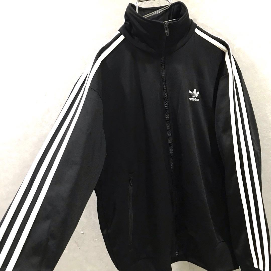 adidas ファイヤーバード トラックジャケット 極美品 黒白 L