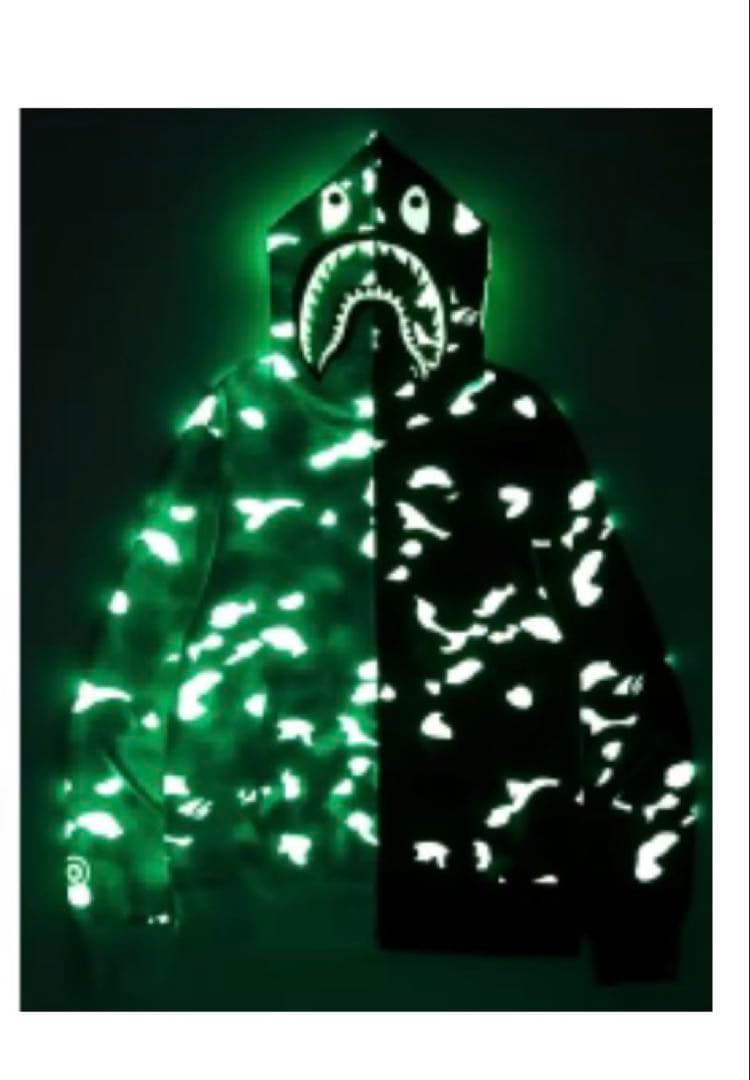 Bape shark city camo Hoodie シャーク パーカー