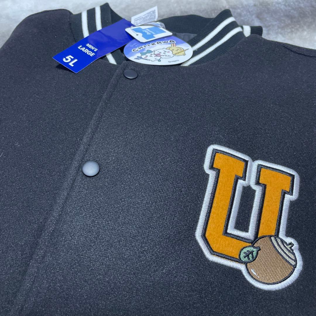 ちいかわ　うさぎ　メンズ　スタジャン✨サガラ刺繍 　5L アベイル　バレンタイン