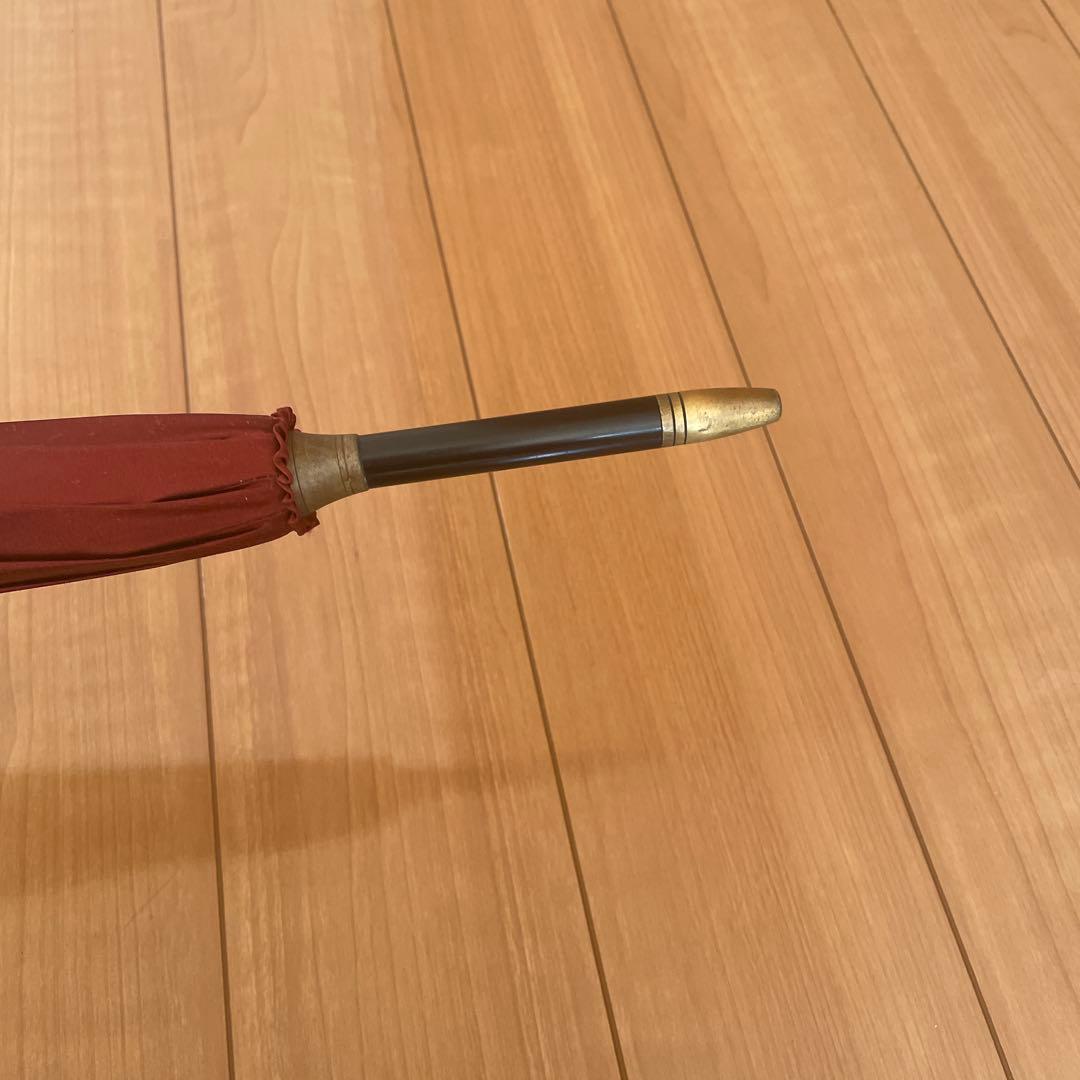 フェンディ 長傘 ズッカ柄 FF 雨傘 ボルドー　レッド 赤