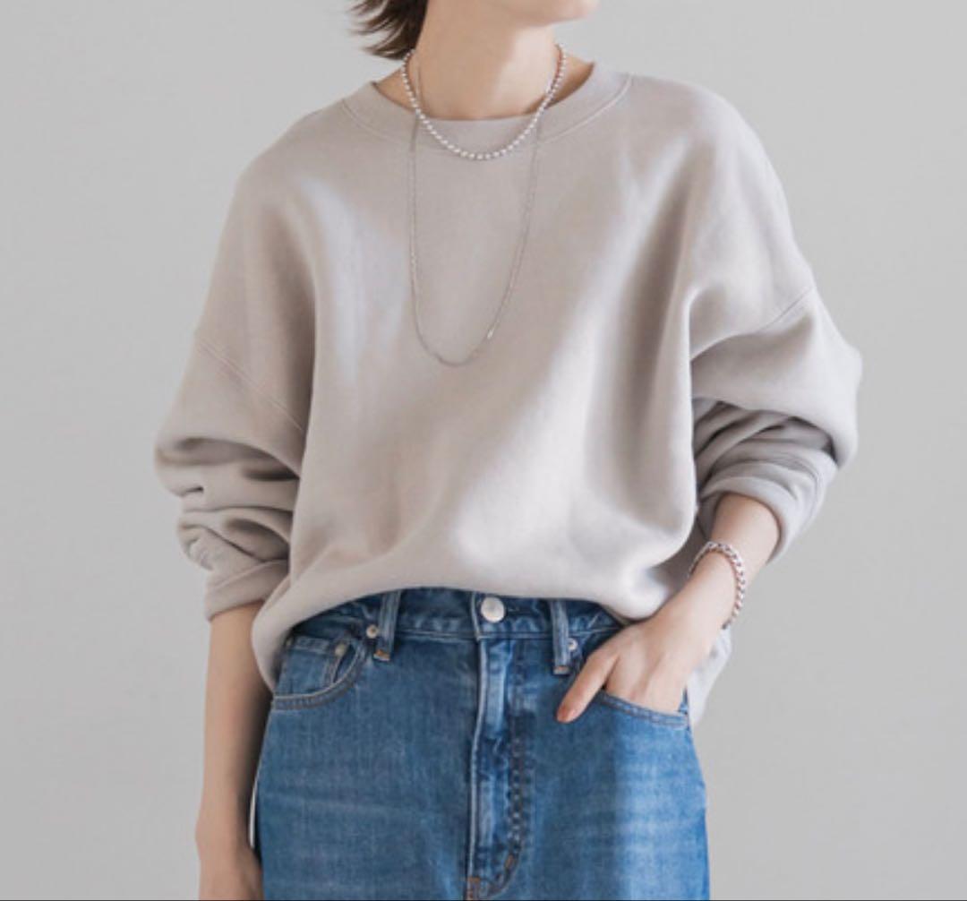 【新品・元値16500円】NOBLE ナッピングオーバーニュアンススウェット