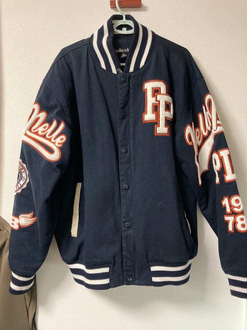 pellepelle スタジャン XXL ネイビー　ペレペレ　激レア