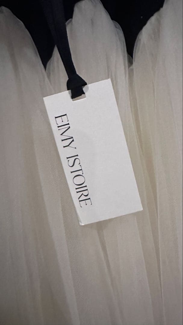 彩さん専用eimy カーブシルエットニットコンビチュールフレアワンピース新品M