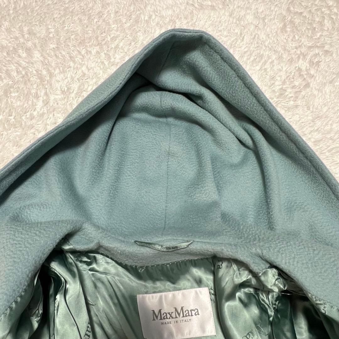 美品 マックスマーラ 白タグ リアルト ベルテットコート Aライン キャメルヘア