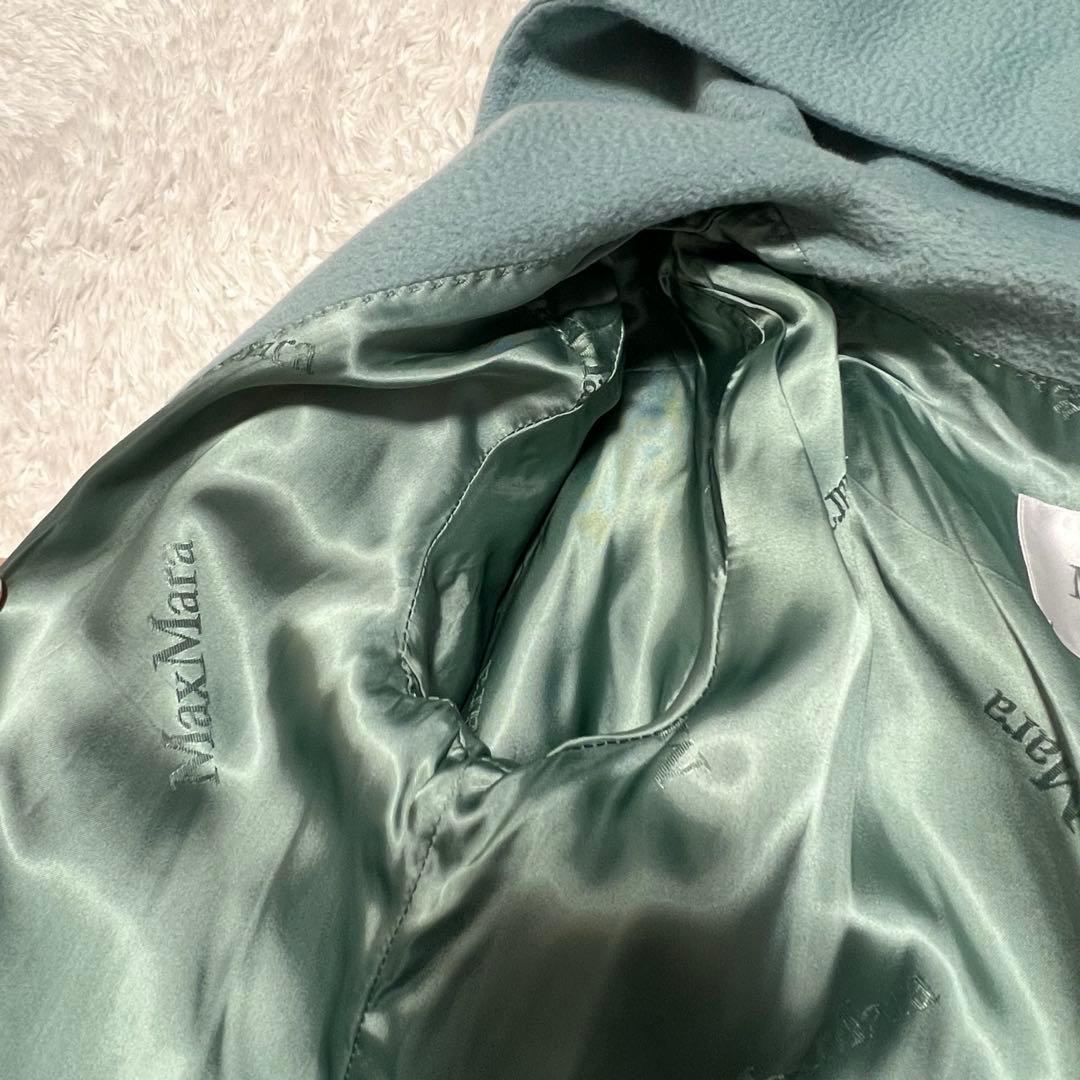 美品 マックスマーラ 白タグ リアルト ベルテットコート Aライン キャメルヘア