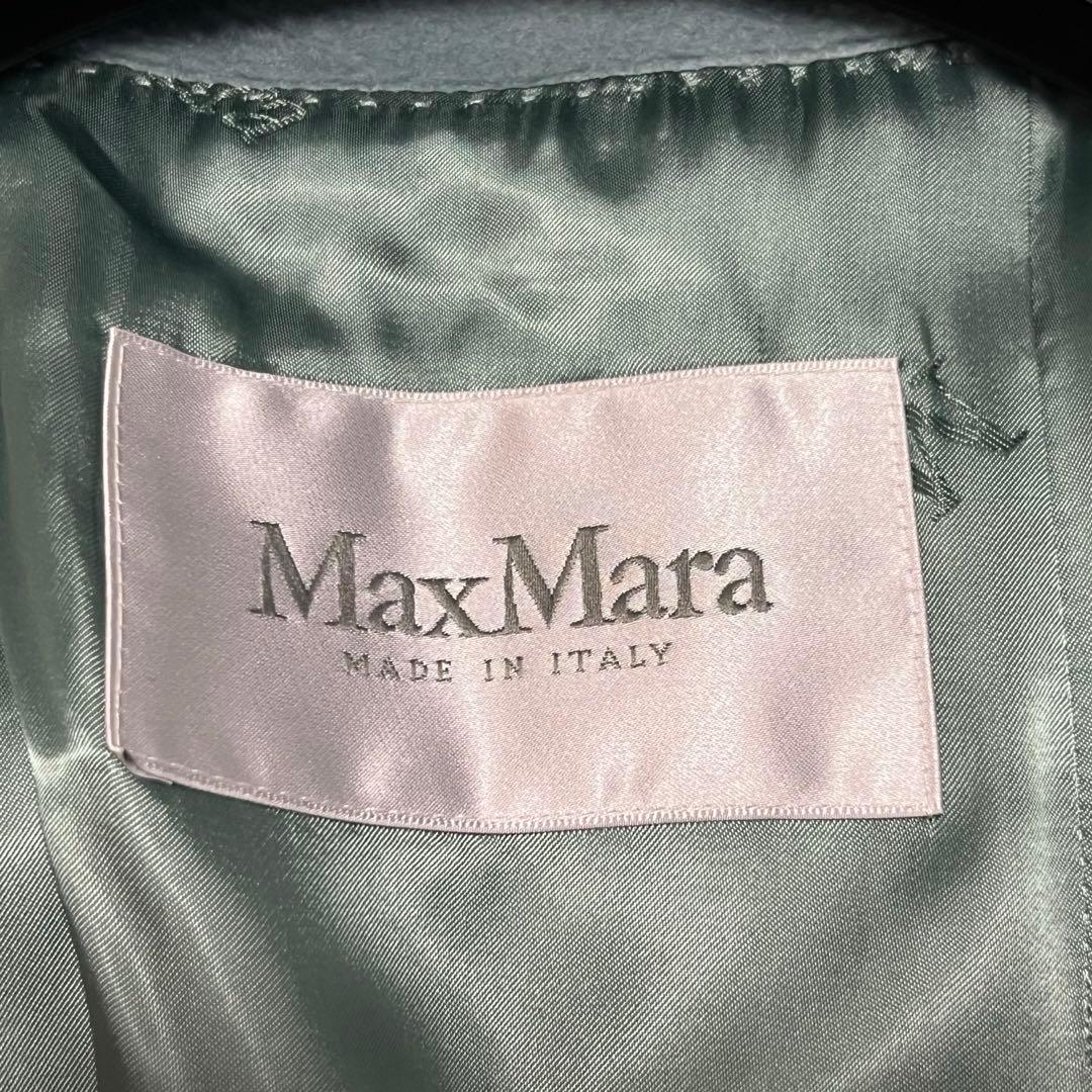 美品 マックスマーラ 白タグ リアルト ベルテットコート Aライン キャメルヘア