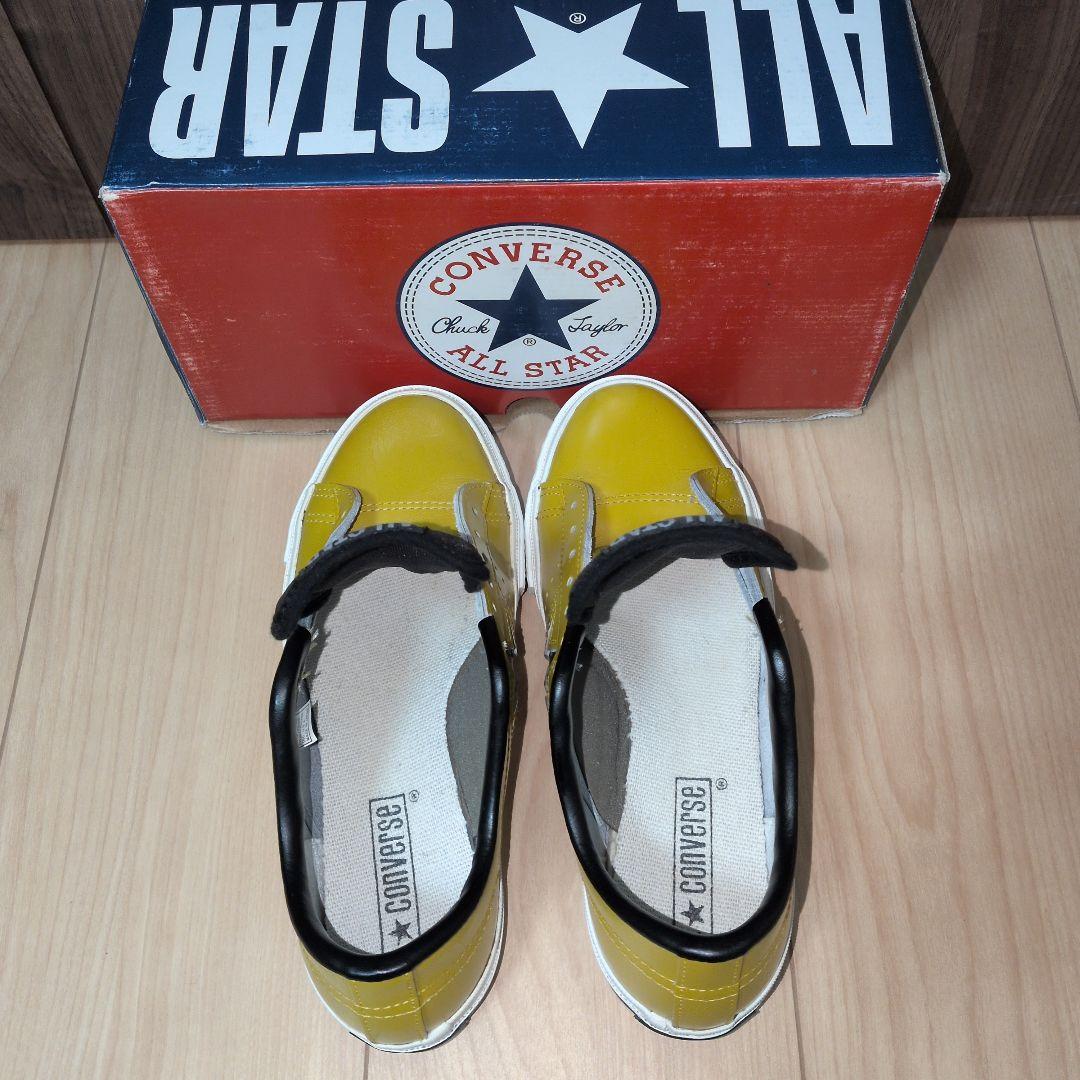 【US4.5】ワンスター　 マスタード×黒　 レザー one star　黄色