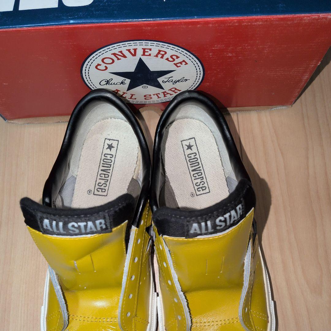 【US4.5】ワンスター　 マスタード×黒　 レザー one star　黄色