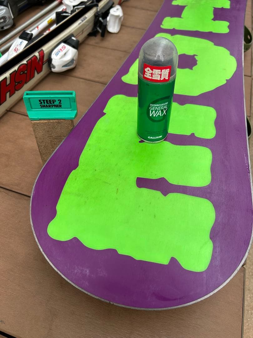 スノーボード120センチ、ビンディング　2点セットWAXがけ&軽くエッジ研磨済み