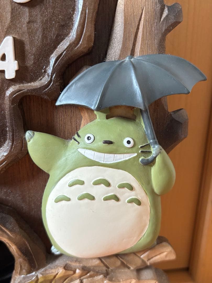 定価55,000円 トトロと猫バスのデザイン壁掛け時計 ジブリ ジャンク品