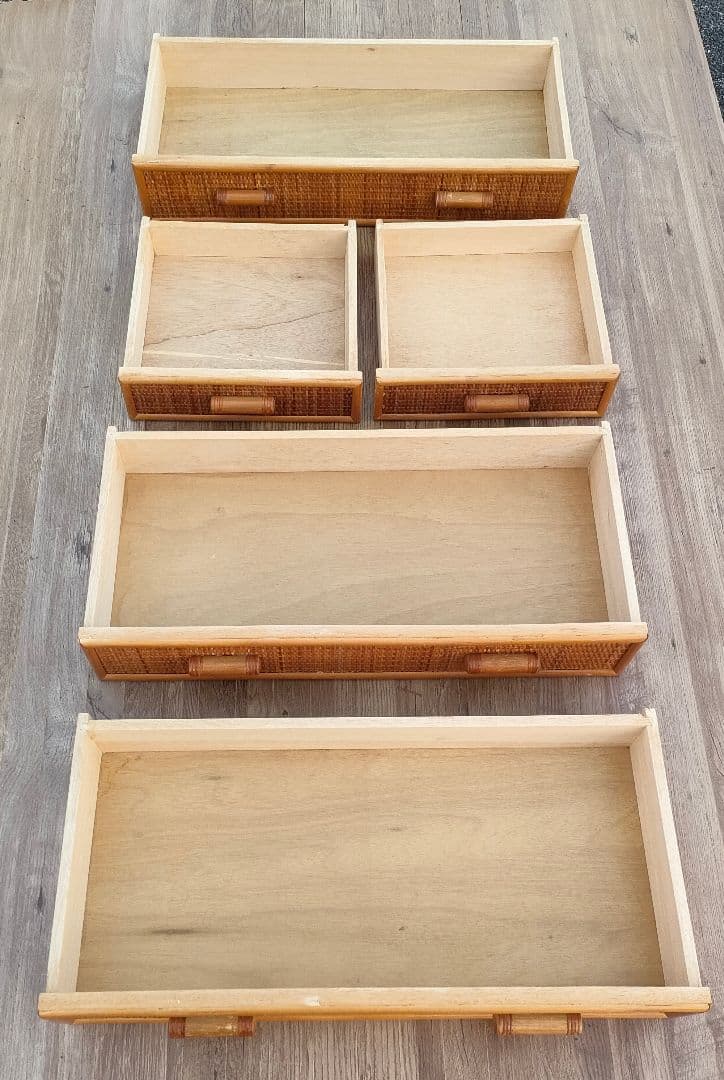 ant　[ビンテージ]ラタン キャビネット サイドボード 籐