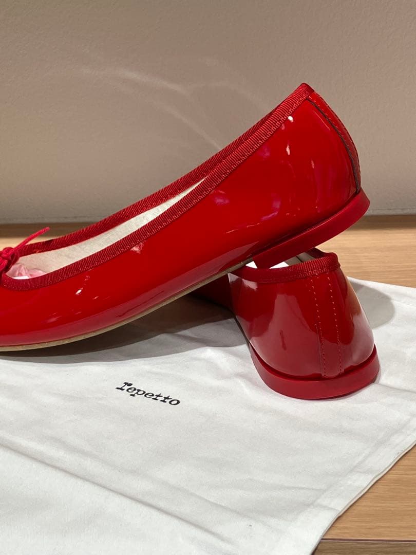 repetto レペット バレエシューズsize40 25cm 赤