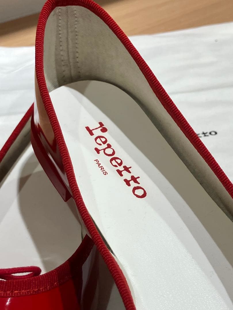 repetto レペット バレエシューズsize40 25cm 赤