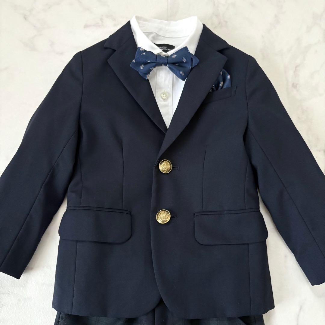 極美品 グリーンレーベルリラクシング キッズフォーマル 105 男の子5点セット