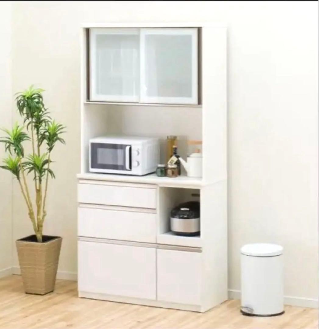 メルちゃんさん専用【送料込】ニトリ キッチンボードアルミナ2 横幅100食器棚