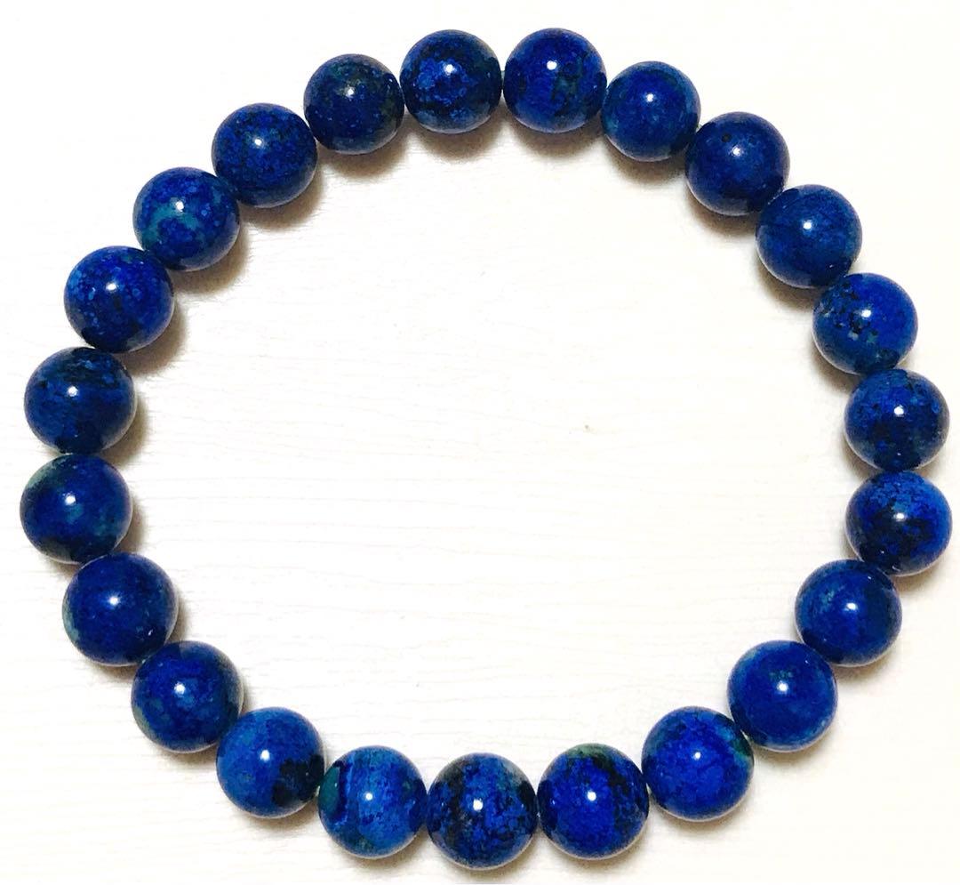 高品質　コンゴ産　アズロマラカイト　ブレスレット　天然石　アズライト　マラカイト