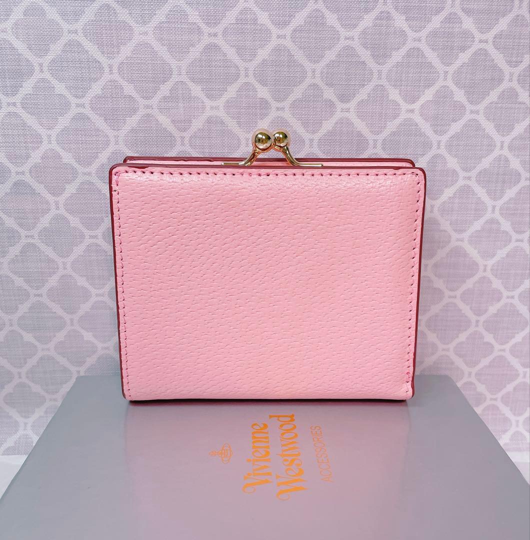 【可憐♡ショッパー付】新品 Vivienne Westwood 二折財布 ピンク