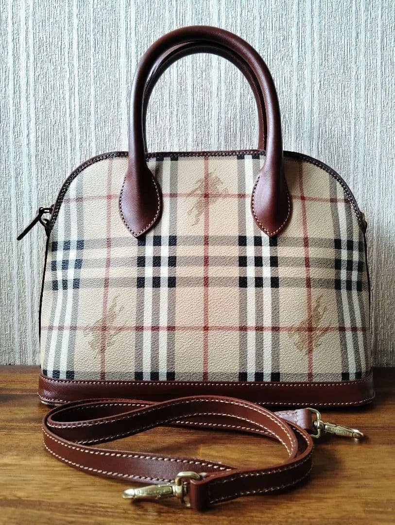 美品　BURBERRY　バーバリー　ハンドバッグ　ショルダーバッグ　2WAY