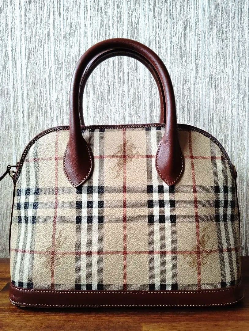 美品　BURBERRY　バーバリー　ハンドバッグ　ショルダーバッグ　2WAY