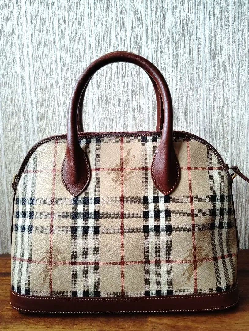 美品　BURBERRY　バーバリー　ハンドバッグ　ショルダーバッグ　2WAY