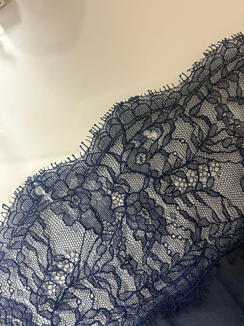 self-portrait ネイビーレースドレス　長袖