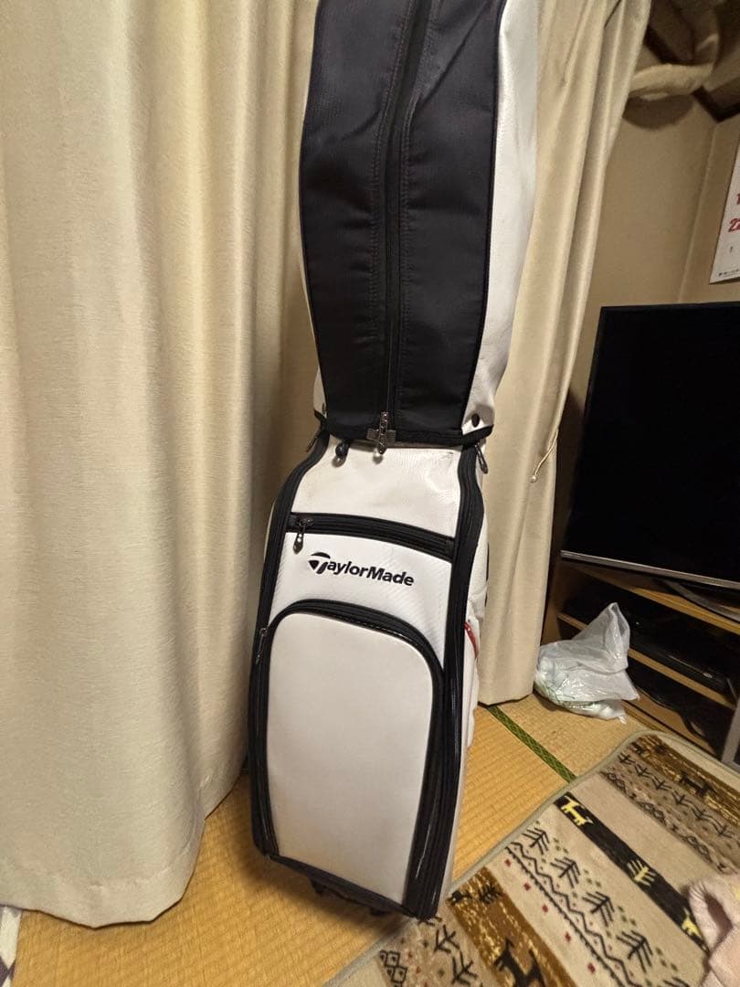 TaylorMade キャディバッグ ホワイト/レッド9.5型