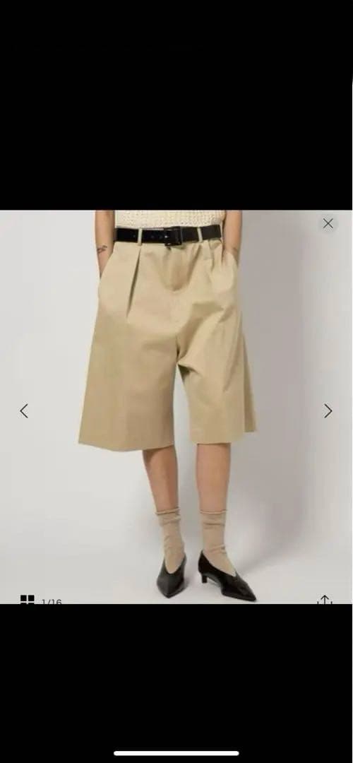 6 (ROKU )コットン チノ ショートパンツ　2025SS