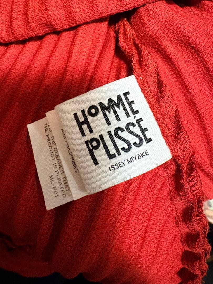 トップス hommeplisse isseymiyake VASE RED