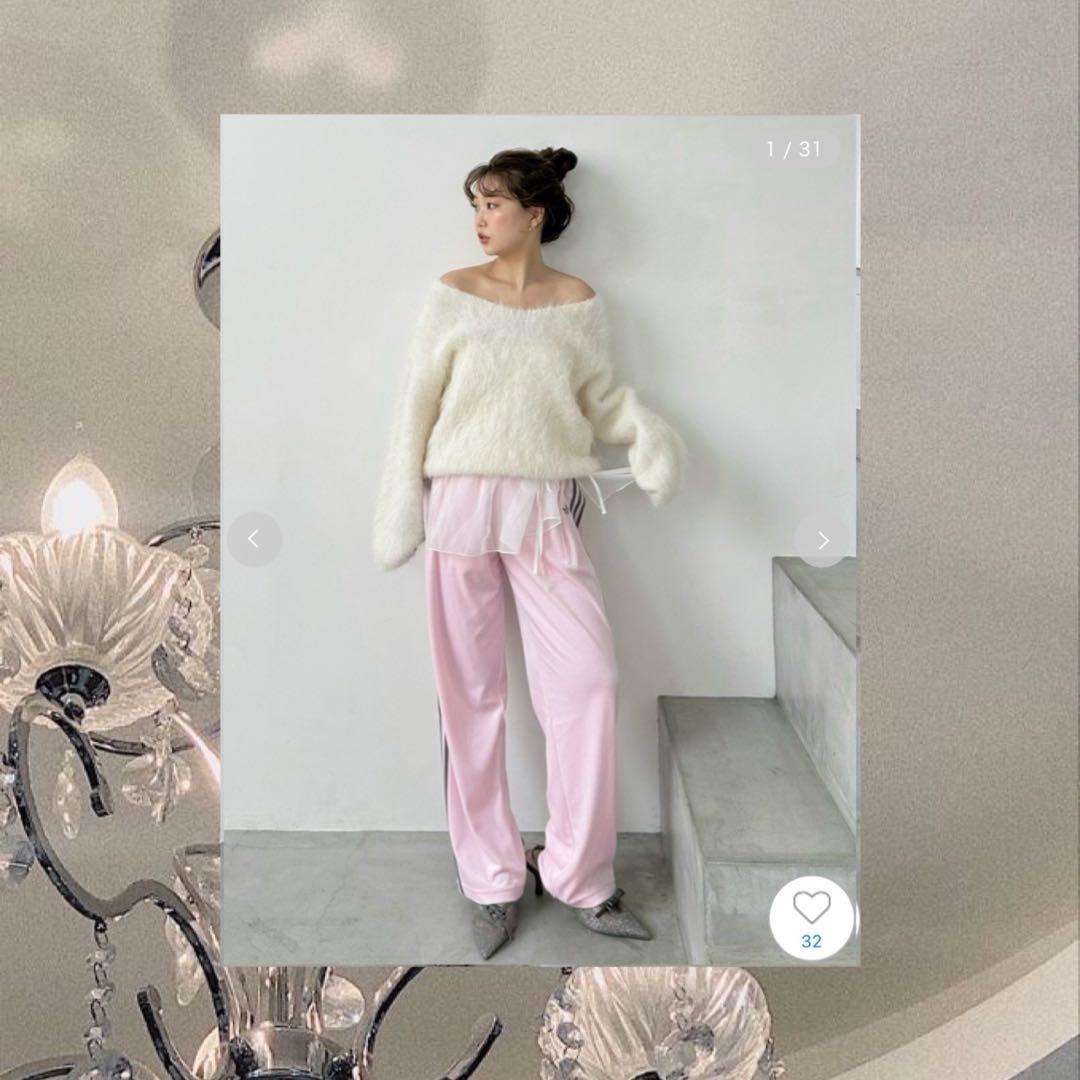 snidel×adidas ファイヤーバードトラックパンツ