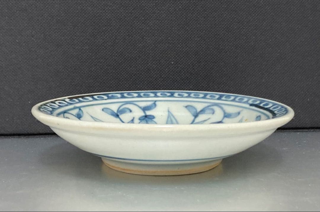 佐藤走波（六代）染付　花文　三寸皿5枚