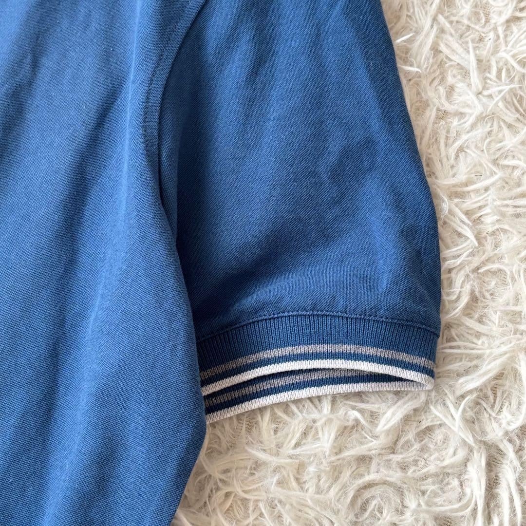 美品✨ ブルネロクチネリ ポロシャツ 青 ブルー SLIM FIT M